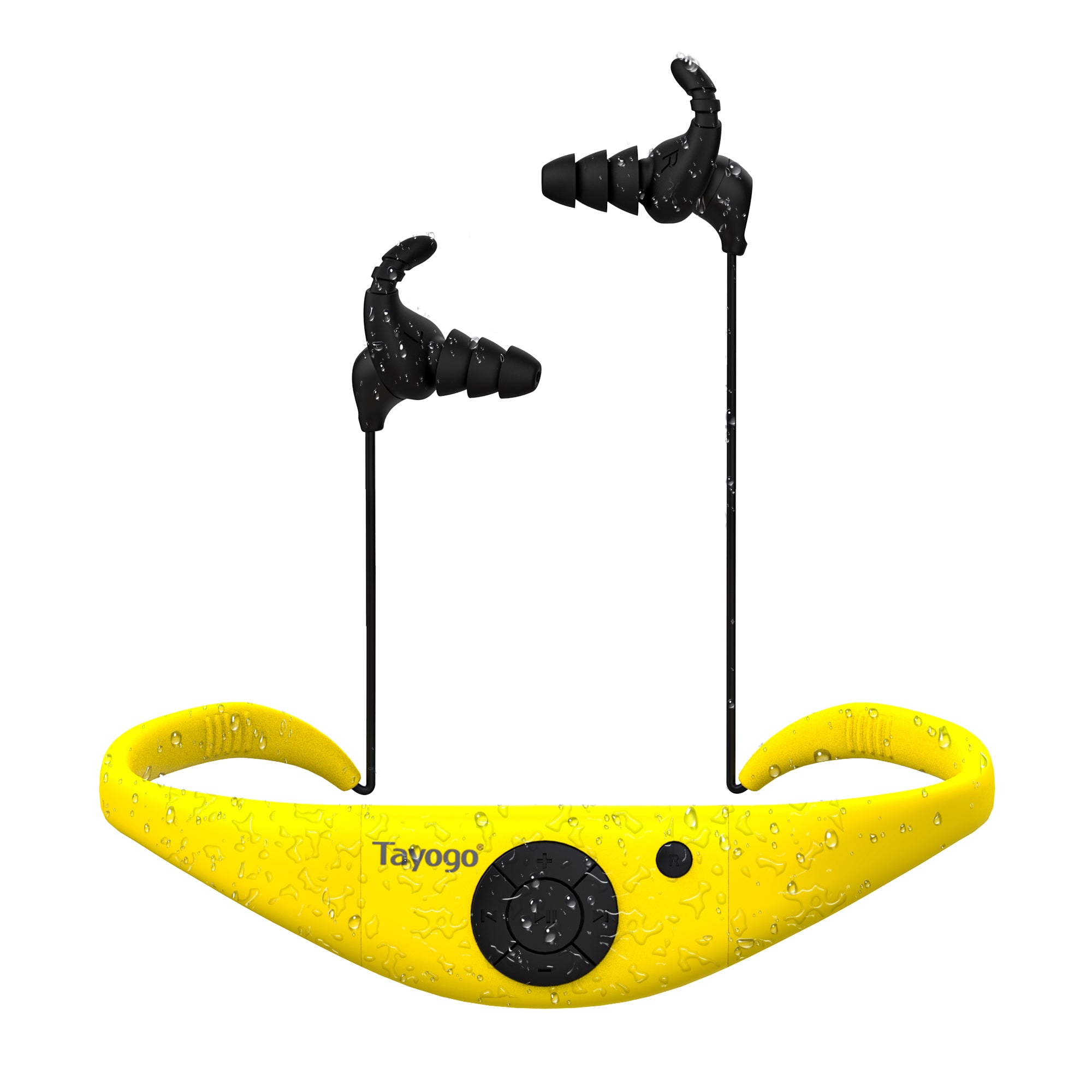 Swimming Headphones - Waterproof Headphones for Swimming, 4-in-1 MP3 Player 32GB, Bluetooth 5.4, FM Radio,