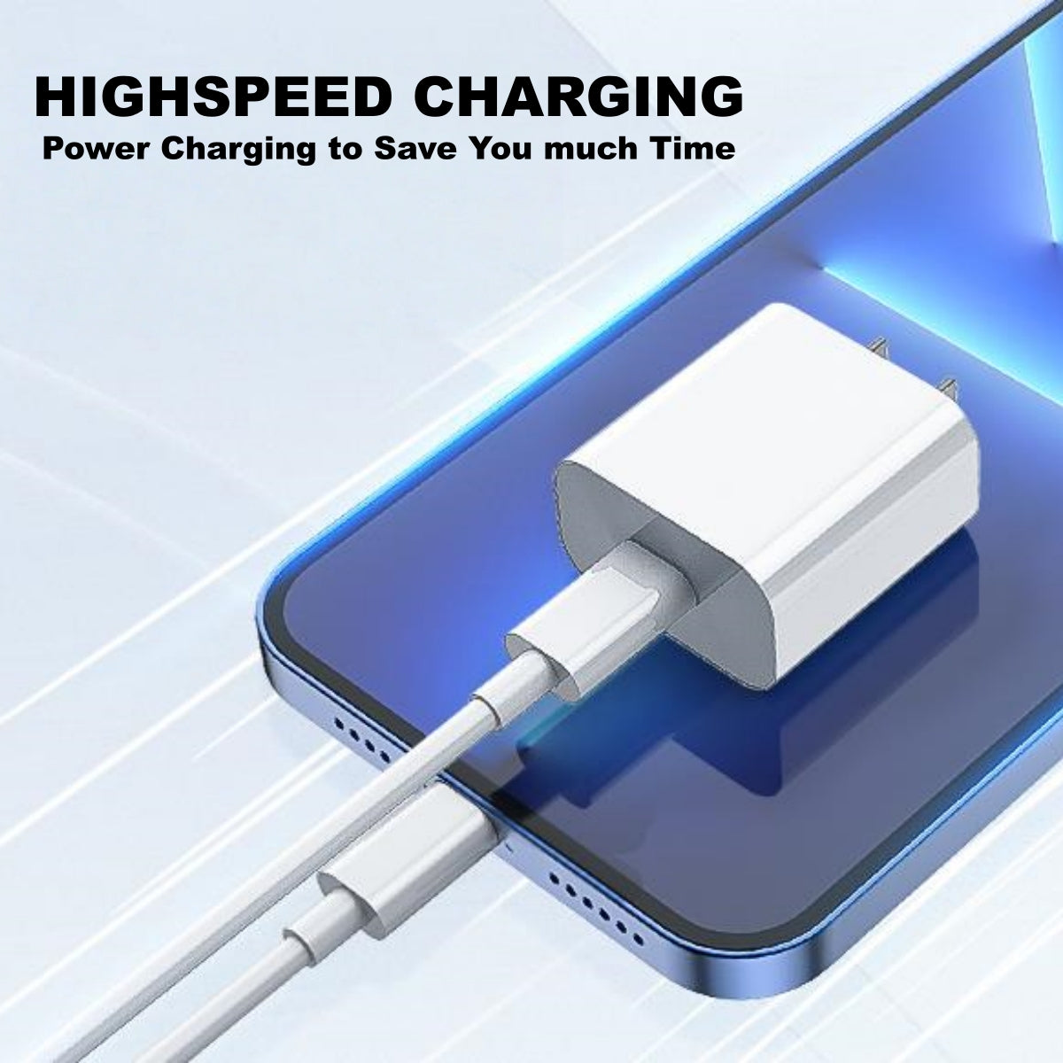Fast Charger and Cable for Apple Phones, 3C Certificed