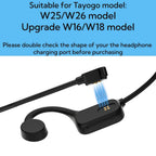 Magnetic USB Charging Cable for Tayogo Swimming Headphones, Compatible for different model