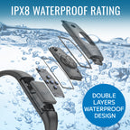 Swimming Headphones - Waterproof Headphones for Swimming, 4-in-1 MP3 Player 32GB, Bluetooth 5.4, FM Radio,