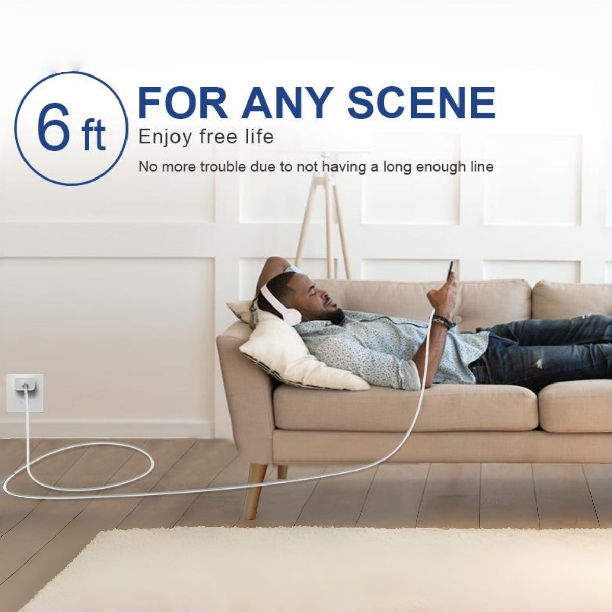 Fast Charger and Cable for Apple Phones, 3C Certificed