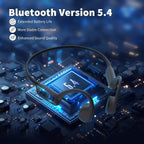 Bone Conduction for Bluetooth 5.4 Headphones with LED Battery Indicator Enhanced Audio Experience and Cutting-Edge Technology