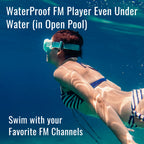 Swimming Headphones - Waterproof Headphones for Swimming, 4-in-1 MP3 Player 32GB, Bluetooth 5.4, FM Radio,