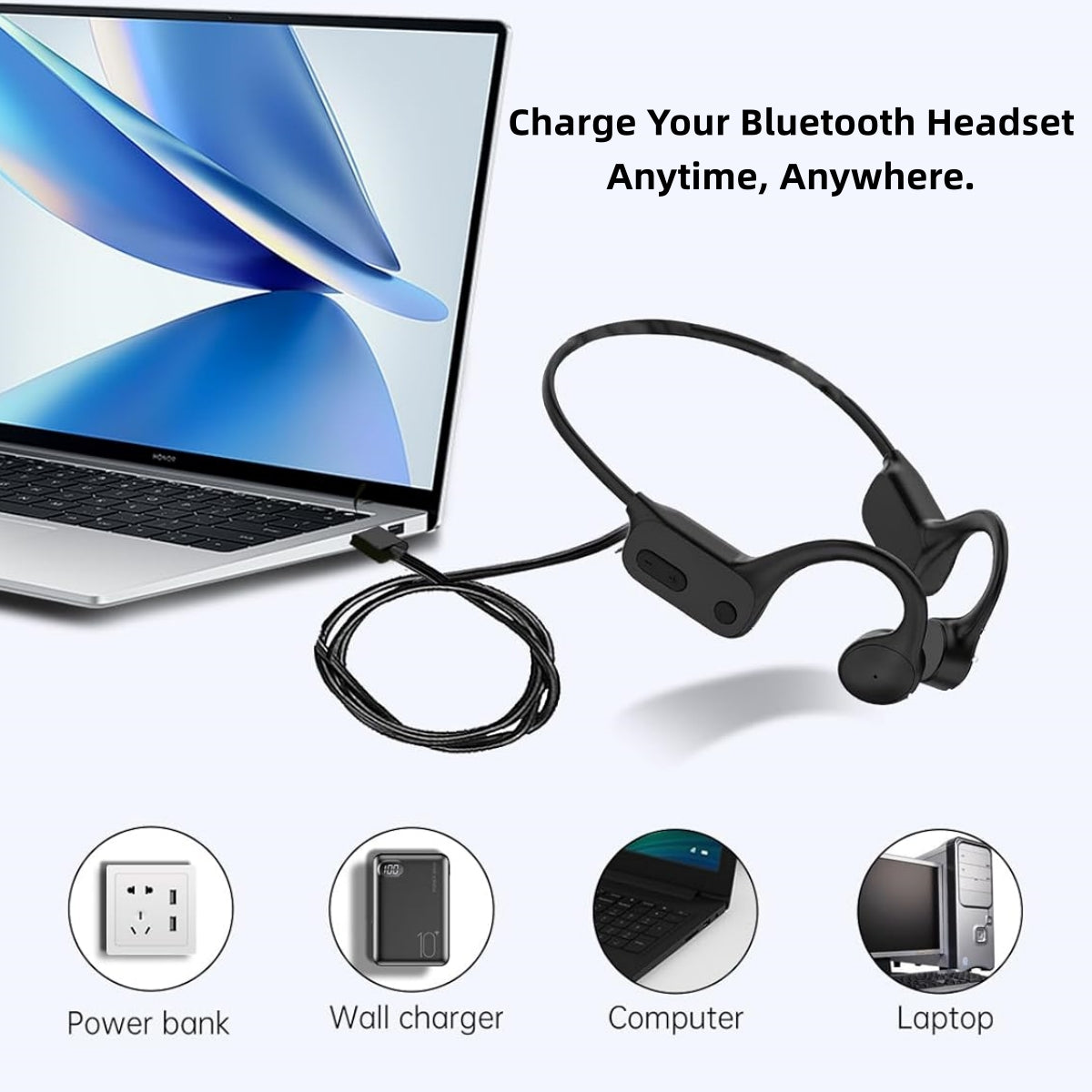 Magnetic USB Charging Cable for Tayogo Swimming Headphones, Compatible for different model