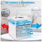 Mini Air Cooler Fan Portable Conditioner Humidifier Purifier USB Room Cooling